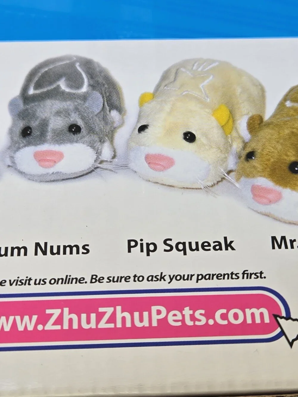 Zhu Zhu Pets Hamster Friends 3 Special Collect Mr. Squiggles, Chunk, Pipsqueak